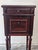Wood Antique French 1920s Marble Top Nightstand Mahogany Bedside Cabinet For Sale - Image 7 of 18