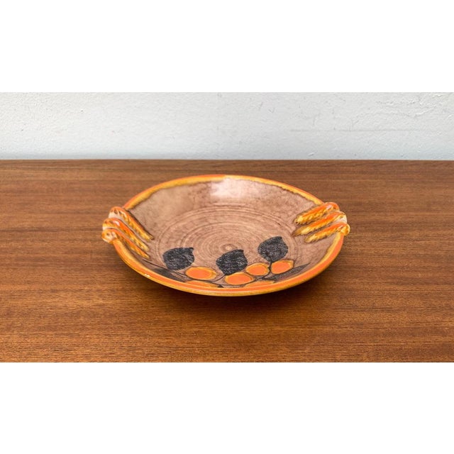 Ceramic Vintage German Ceramic Fruit Bowl from Zeller Keramik For Sale - Image 7 of 16