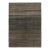Rug & Kilim’s Modern Textural Rug, Rich Charcoal and Beige Tone-on-Tone Striae For Sale