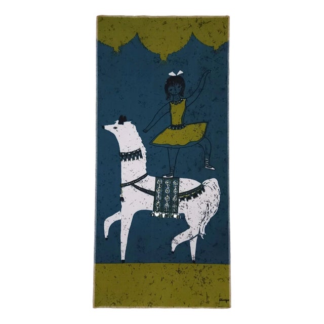 Mid-Century German Pop Art Screen-Printed Wall Hanging by Traute Sänger, 1970s For Sale