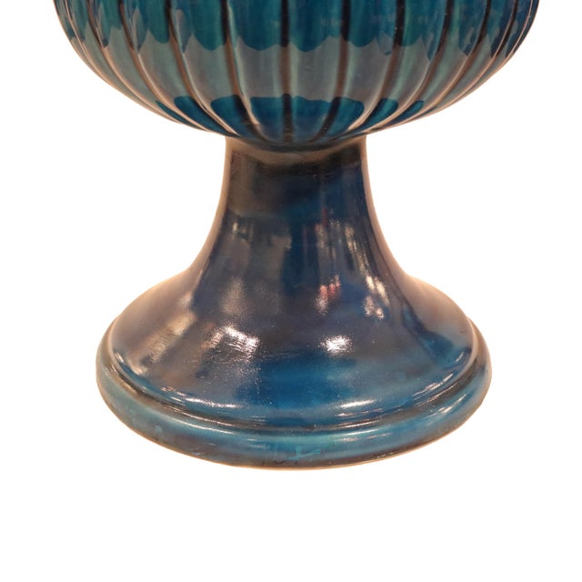 Art Deco Period French Glazed Ceramic Vase France circa 1920 For Sale - Image 4 of 5