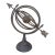 Vintage Iron Armillary Sphere Sundial Garden Ornament, English Estate Outdoor Decor For Sale