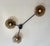 Trio Black Powder Coat Smoky Bubbles Glass Flush Mount by Fabio LTD For Sale - Image 6 of 7