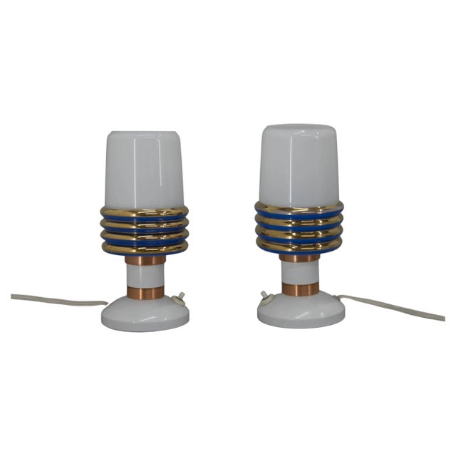 Mid-Century Czechoslovakian Table Lamps, 1970s, Set of 2 For Sale - Image 6 of 6