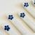 Late 20th Century Blue and White Flower Chopstick Rests - Set of 8 - Japan For Sale - Image 4 of 7
