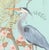 Blue “Marsh Madness” Spoonbill, Heron, Crane Chinoiserie Coastal Painting by Allison Cosmos - Set of 3 For Sale - Image 8 of 9