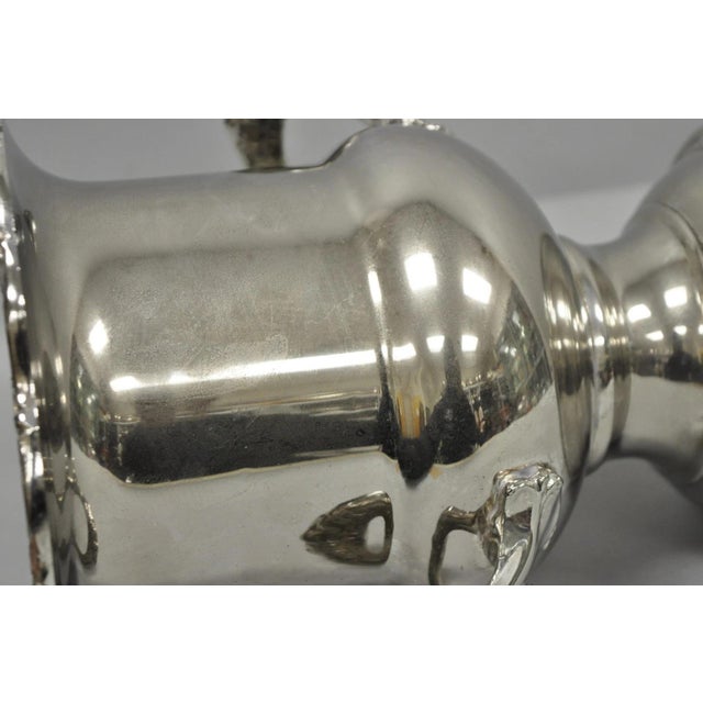 Vintage Gorham Silver Plated Brass Trophy Cup Urn Champagne Chiller Ice Bucket For Sale - Image 12 of 17