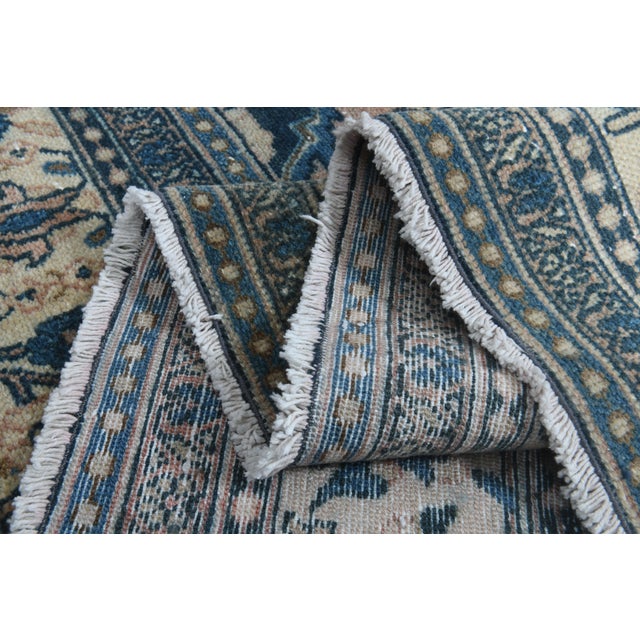 1970s Vintage Persian Handmade Wool Cotton Orange Area Rug For Sale - Image 11 of 11