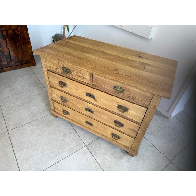Art Nouveau Chest of 4 Drawers, 1890s For Sale - Image 11 of 14