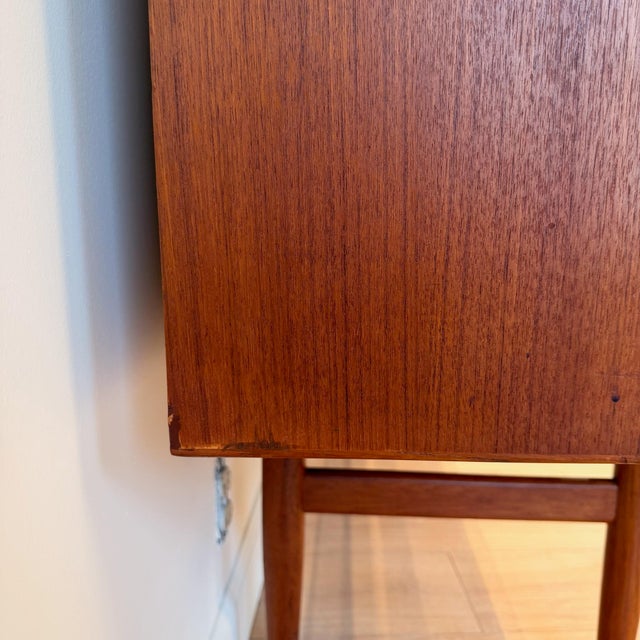 Mid Century Danish Modern Teak Highboard For Sale - Image 10 of 12