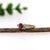 Dainty Ruby Ring W Natural Diamond Accents in Solid 14k Yellow Gold | Oval 6x4mm, Size 6.75 For Sale - Image 4 of 6