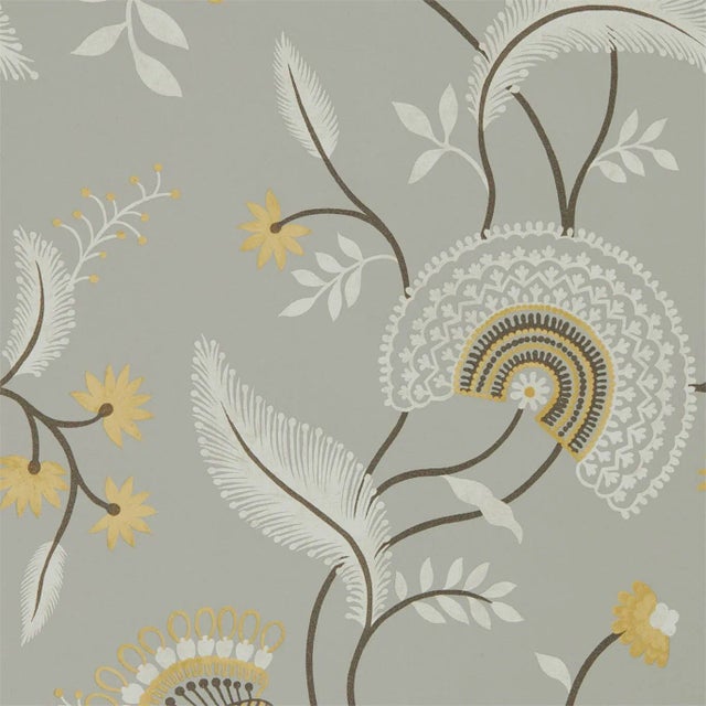 Sanderson Hakimi Wallpaper in Ash Grey - a Sample For Sale