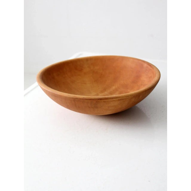 Mid 20th Century Vintage Wood Bowl For Sale - Image 5 of 7