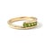 Contemporary Natural Peridot Channel Set Bypass Ring - Gemstone Wrap Birthstone Ring Us 7 For Sale - Image 3 of 6