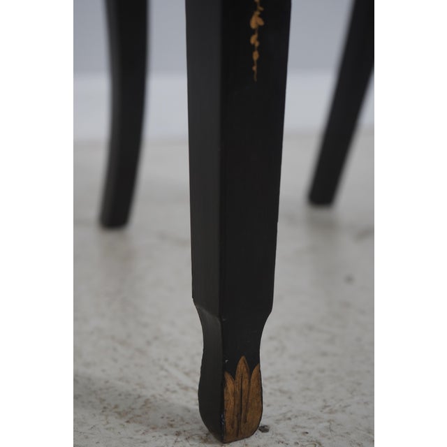 Lousa Braga Paint Decorated Shield Back Armchairs For Sale - Image 12 of 18