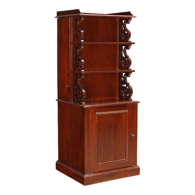 Mahogany Sideboard with Shelves, England, 1900s For Sale