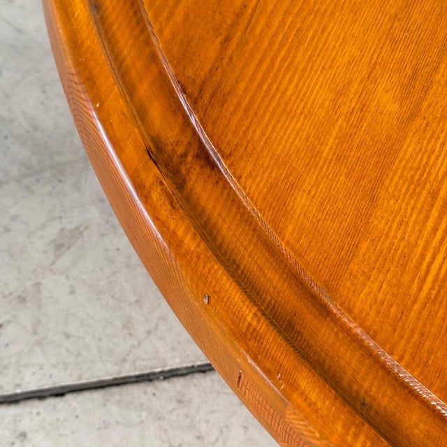 Round Pine Coffee Table by Charlotte Perriand for Les Arcs, France, 1960s For Sale - Image 14 of 18