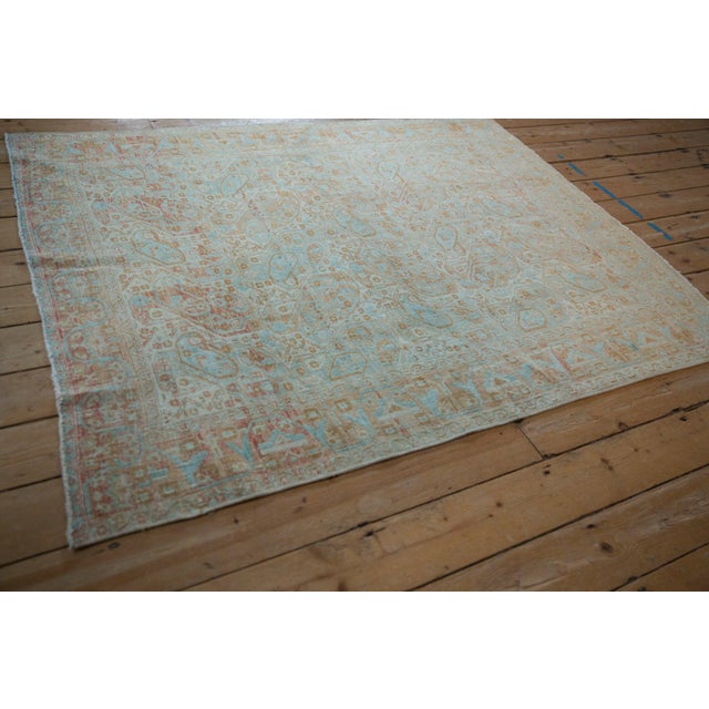 Vintage Distressed Afshar Rug - 4'8" x 5'9" For Sale In New York - Image 6 of 12