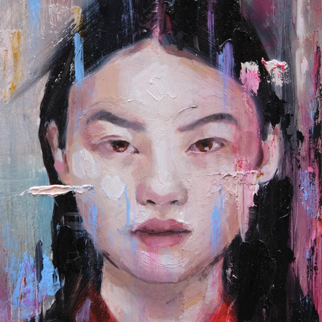 Embers Embrace features a striking portrait of a young woman, her expression conveying a sense of introspection and...