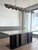 Metal Linear Chandelier in Pewter, England, 2011 For Sale - Image 7 of 10