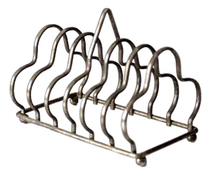 Art Deco Silver-Plated English Toast Rack
