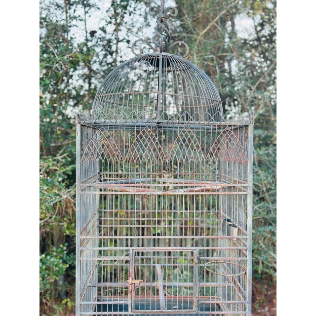 1970s Enormous Vintage Maitland Smith Birdcage For Sale - Image 5 of 11