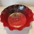 2000 - 2009 Vintage Handmade Ruffled Ceramic Bowl Red & Brown Drip Glaze Studio Pottery For Sale - Image 5 of 9