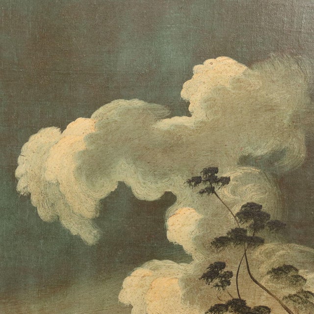Unknown, Architecture and Characters, Oil on Canvas For Sale - Image 10 of 14