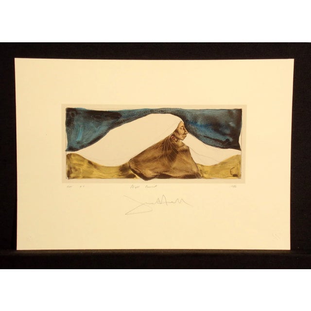 Impressionist 1990s "Night Current" Frank Howell Original Hand-Signed and Colored Lithograph For Sale - Image 3 of 7