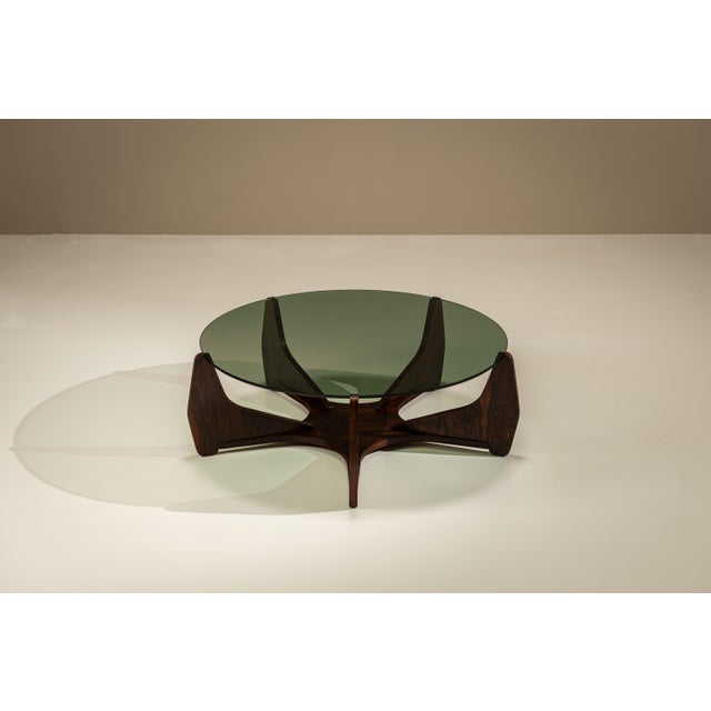 Round Coffee Table Veneered in Rosewood, Italy, 1960s For Sale - Image 12 of 12