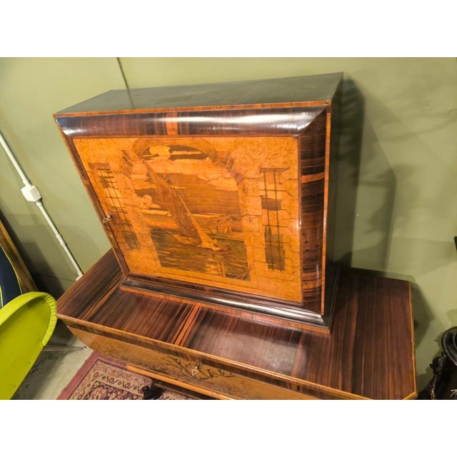 Wood Hand-Inlaid Bar Cabinet by Cornelio Ferrandi, 1960s For Sale - Image 7 of 18