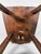 Brown Japanese Wooden Chair with Kamakura-Bori Carving, 1950 For Sale - Image 8 of 9