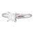 0.70ct Vs1 Princess Solitaire Engagement Ring 14k White Gold Size 6.5 Igi For Sale