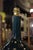Dark Green Glazed Ceramic Lamp, 1950s For Sale - Image 4 of 6