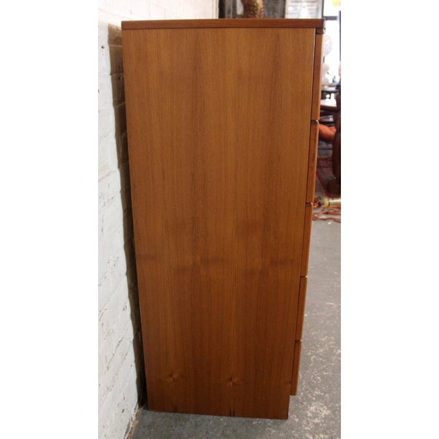 Vintage Danish Modern Teak Gentleman's Chest For Sale - Image 4 of 15