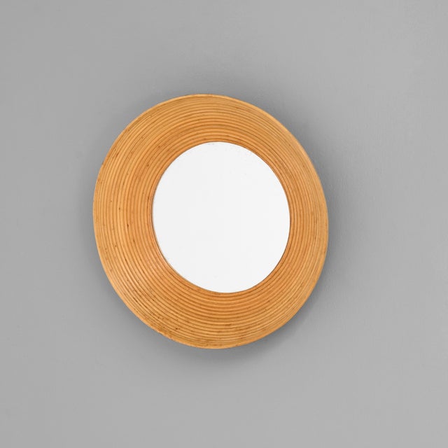 Mid-Century Cane Mirror, 1960s For Sale - Image 6 of 6