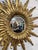 Wood Vintage French Sunburst Convex Mirror For Sale - Image 7 of 9