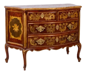 Louis XV Venetian Chest of Drawers, 1950s