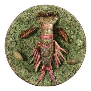 Mafra Palissy Majolica Lobster Plate For Sale