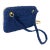 A Stylish 1960s Blue and Creamy Fabric Double-Face Italian Hand-Bag For Sale
