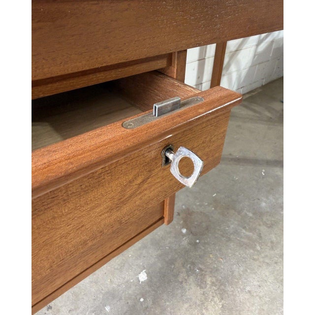 Lovig Design Vintage Danish Teak Desk by Løvig For Sale - Image 4 of 5
