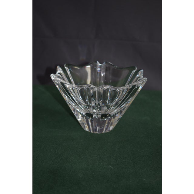Orrefors Crystal Bowl Lars Hellsten Orion Heavy Sticker Signed For Sale In Philadelphia - Image 6 of 15