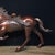 Bring dynamic energy and prosperity to your space with this impressive vintage-style solid bronze horse sculpture. In...
