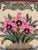 Traditional Vintage Cross Stitch Flowers in Urn on Working Frame For Sale - Image 3 of 6