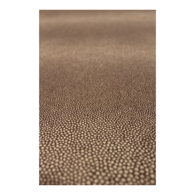 New Luxury Fabric- 10 Yards in Grey Shagreen Print. Width Measures 55". For Sale