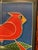 Motawi Tileworks Birds Tile "Cardinals Consorting" Based on Charley Harper Design, Oak Frame by Dard Hunter Studios For Sale - Image 4 of 10