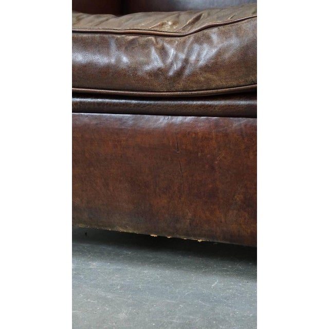Club Chair in Dark Sheepskin For Sale - Image 10 of 14