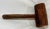 Antique Handmade Red Wooden Mallet From England - Circa 1880 For Sale In Dallas - Image 6 of 10