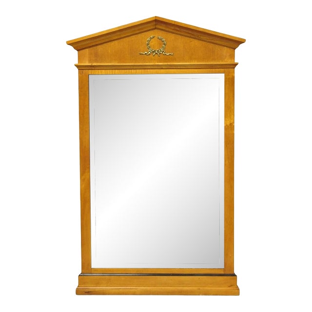 Thomasville Grand Classics Neoclassical Empire Cherry Wood Biedermeier Mirror For Sale
