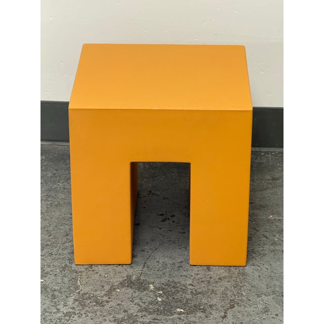 Lella & Massimo Vignelli for Heller Vignelli Cube Stool, Outdoor For Sale - Image 11 of 12